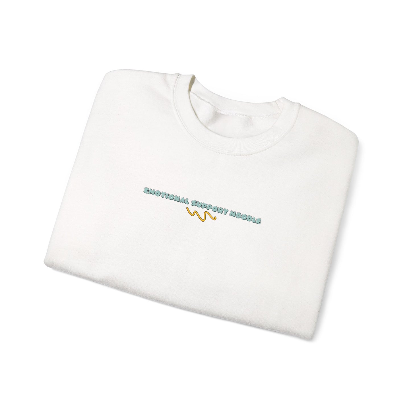 emotional support noodle crewneck