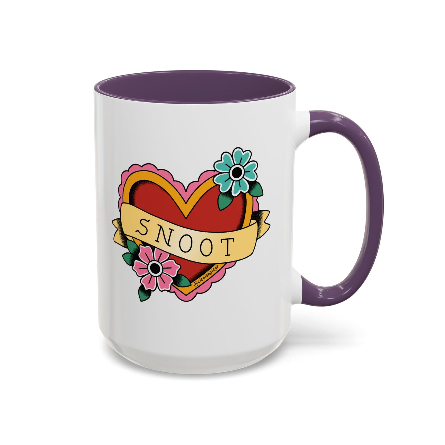 i heart snoot mug