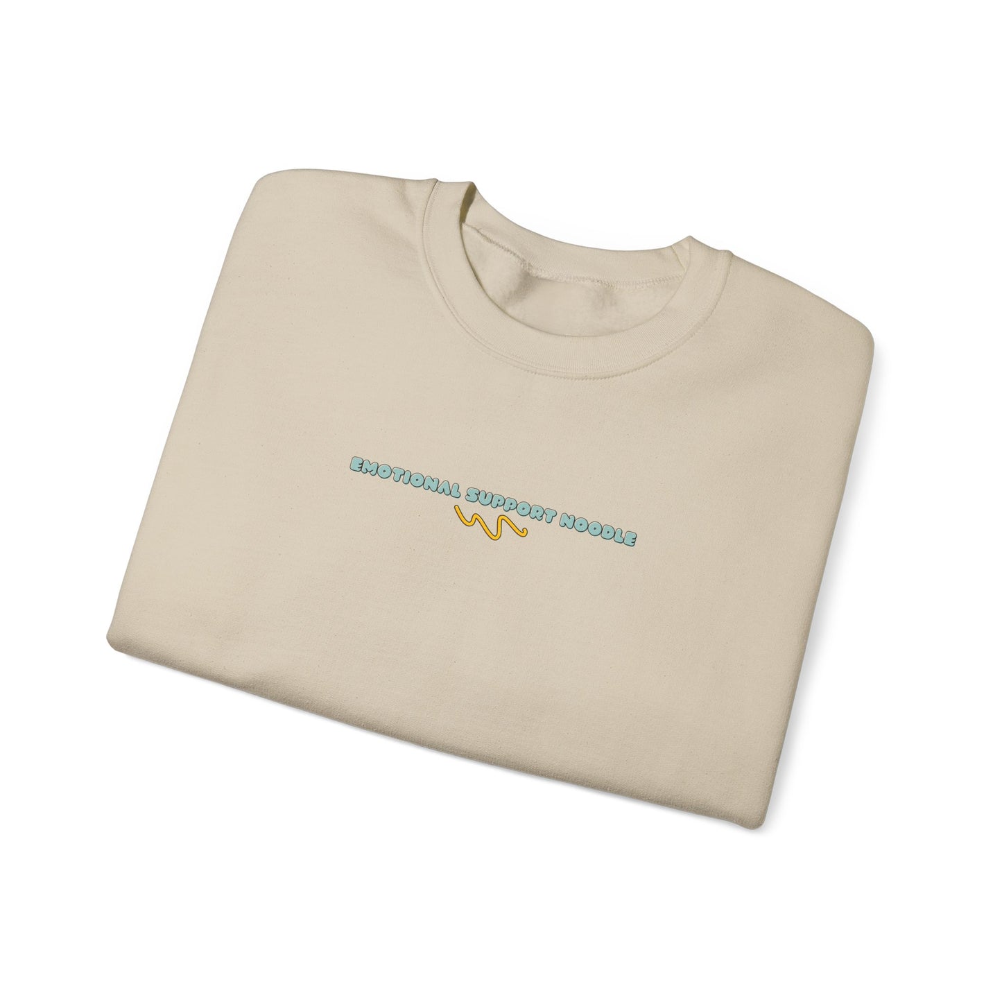 emotional support noodle crewneck