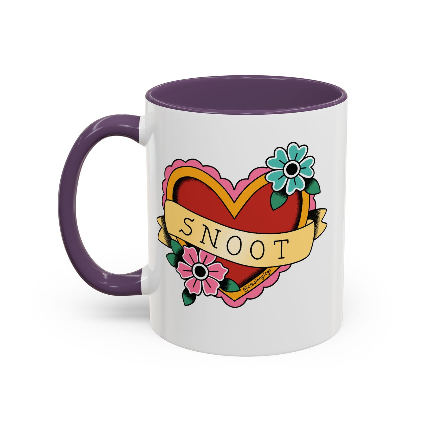 i heart snoot mug