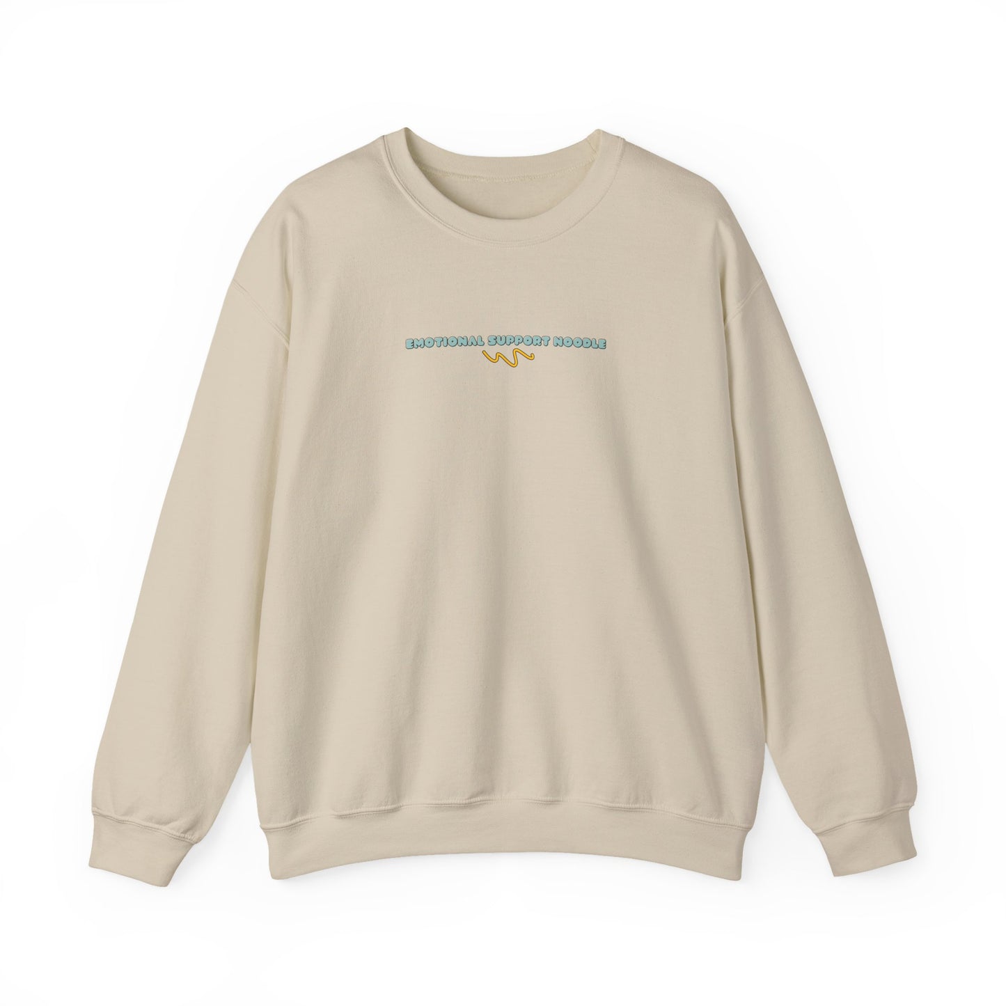 emotional support noodle crewneck